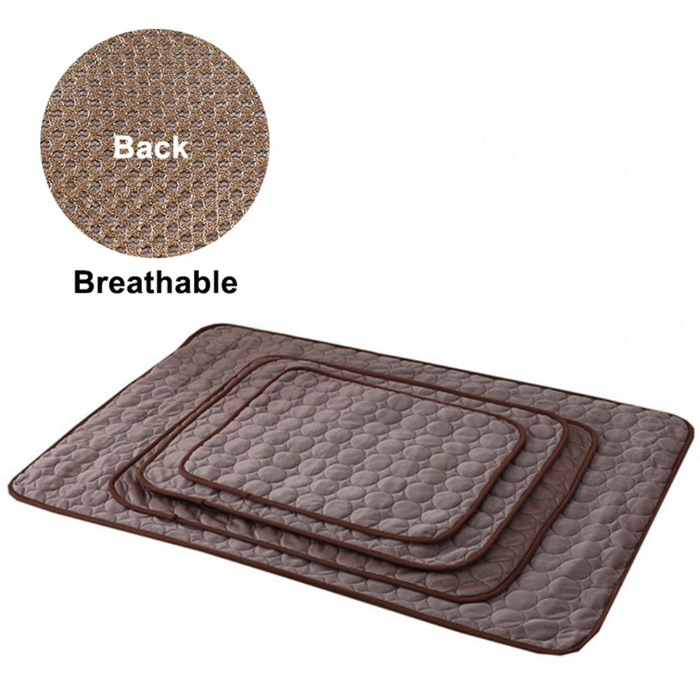 Dog Mat Cooling Summer Pad Mat For Dogs Cat Blanket Sofa Breathable Pet Dog Bed Summer Washable For Small Medium Large Dogs Car eprolo