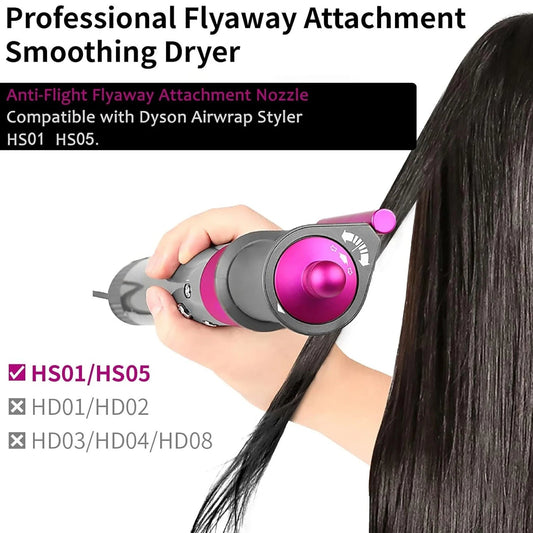Anti-Flight Flyaway Attachment Nozzle for Dyson Airwrap Smoothing Dryer Accessories for Dyson HS05/01 Straightening Hair Nozzle eprolo