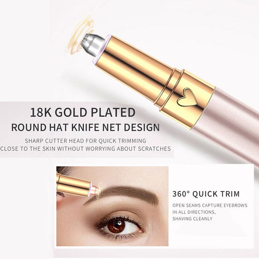 Electric Trimmer Eyebrow Hair Remover for Women Epilators Lipstick Brows Pen Hair Remover Shaver Razor Finishing Painless eprolo
