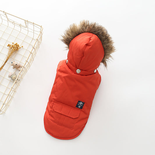 Pet Dog Clothing - Two-Legged Hooded Down Jacket - Smart Savvy