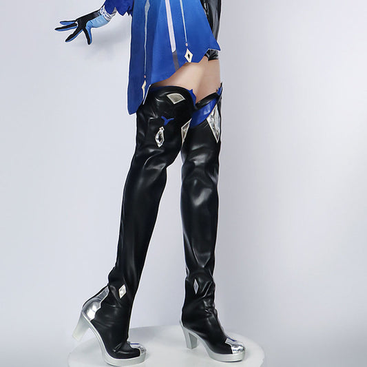 Genshin Impact cos clothing anime game animation clothing Eula Lawrence aristocrat Eula Ura cosplay clothing matching shoes - Smart Savvy