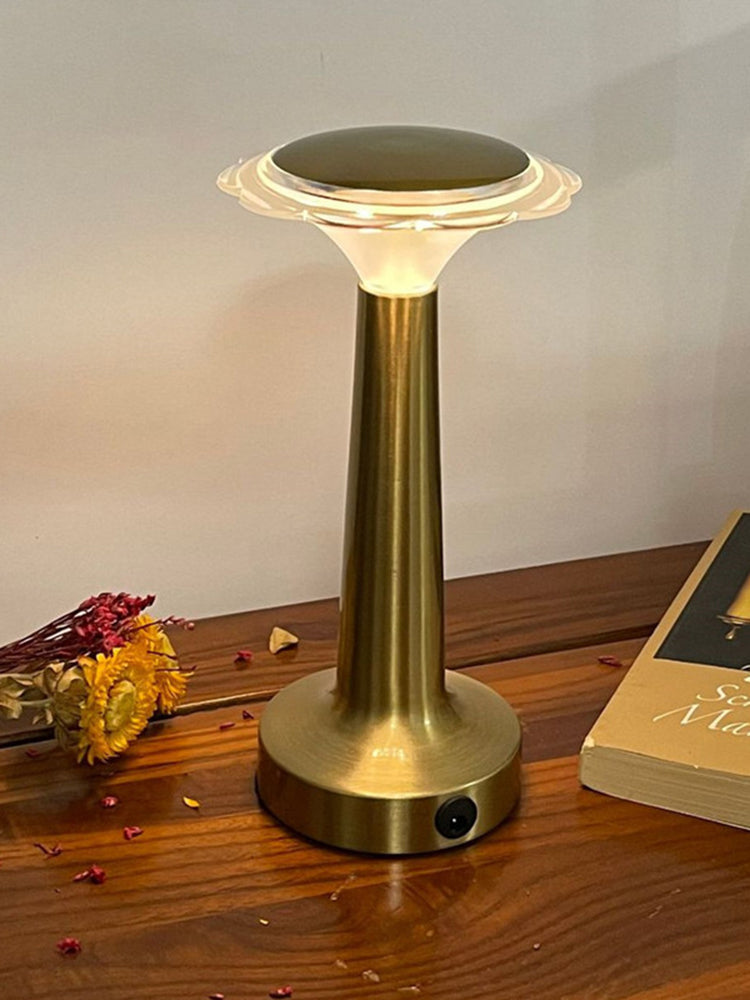 LED Retro Metal Desk Lamp USB Rechargeable Touch Desk Lamp Creative Bedside Night Light eprolo