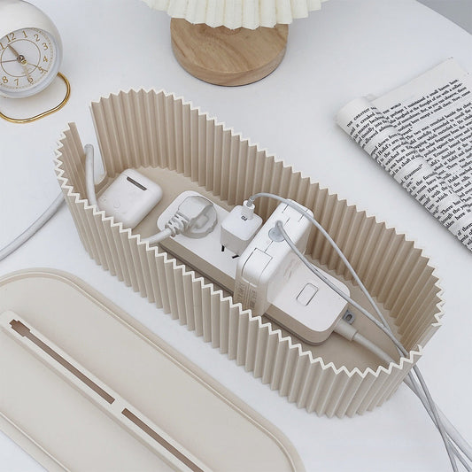 Desktop Outlet Cable Storage Box Power Plug Organizer eprolo