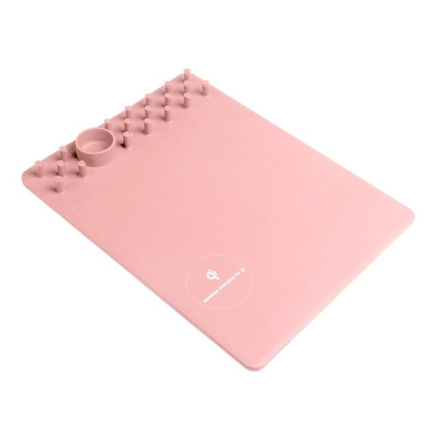 Newest QI Wireless Charging Mousepad Mouse Pad Phone Holder Stand Chargers For iPhone X 8Plus For Samsung Note 8 S8 S7 eprolo