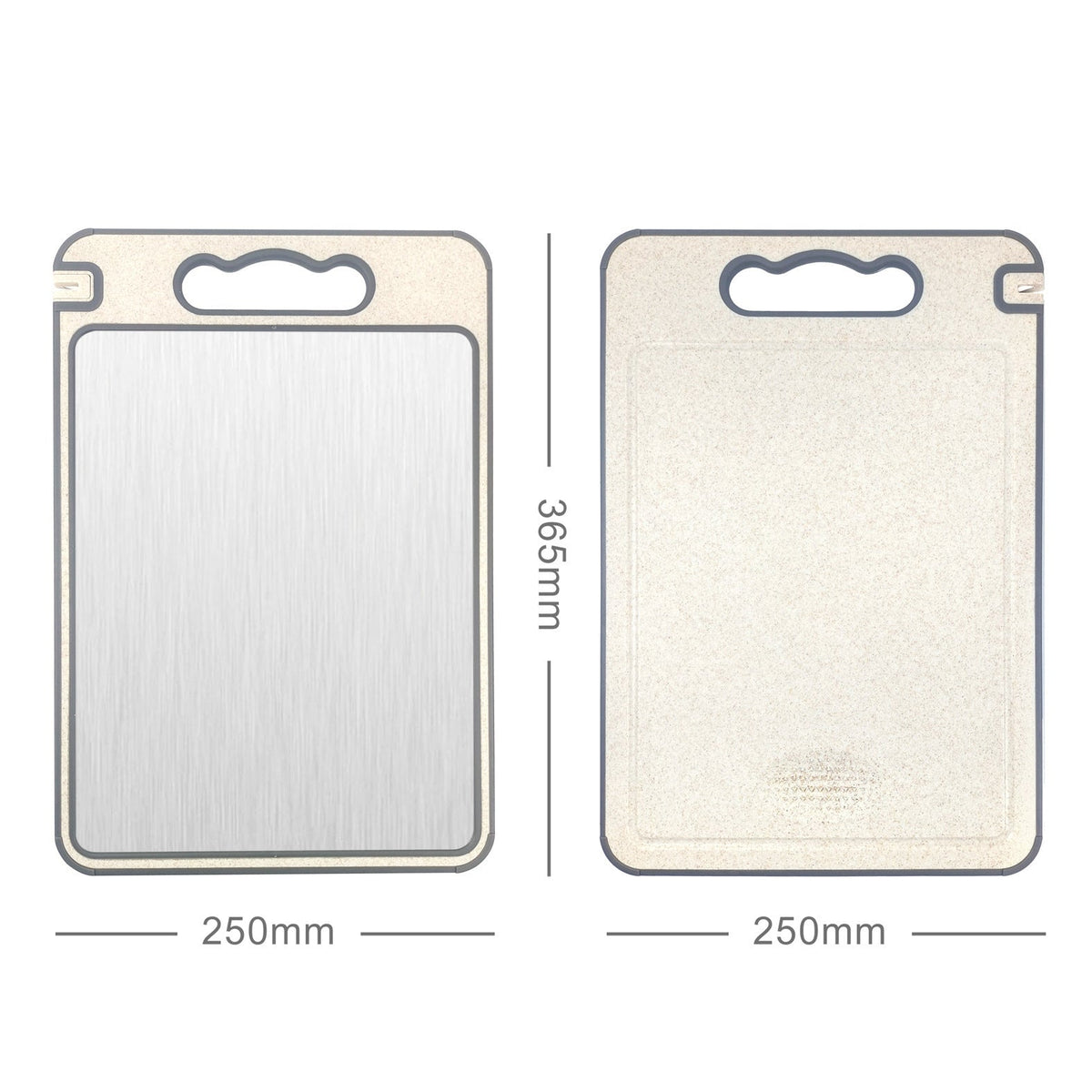 Stainless steel cutting board, mold proof and antibacterial plastic double-sided cutting board eprolo