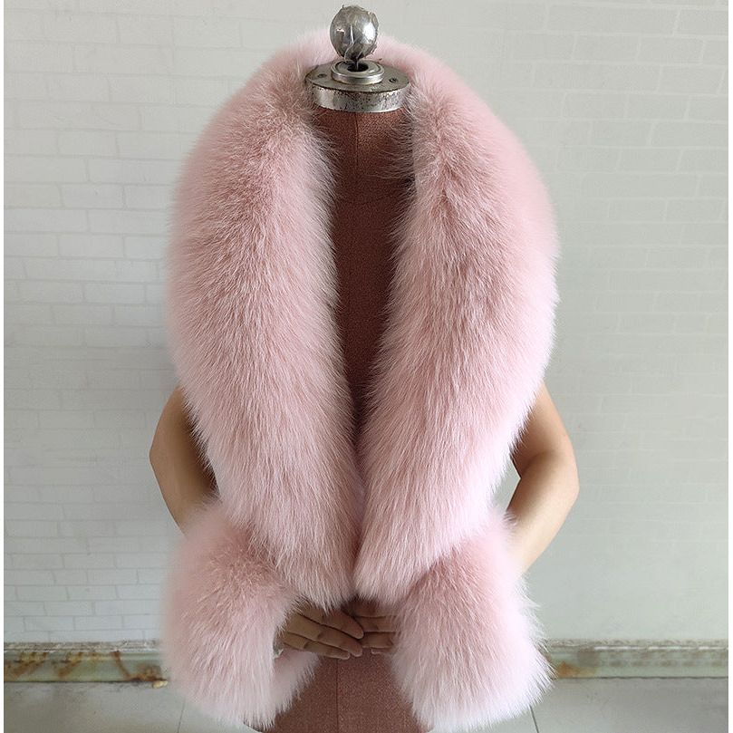 Real Fox Fur Horn Collar Fashion Fur Decorative Collar Jewelry - Smart Savvy