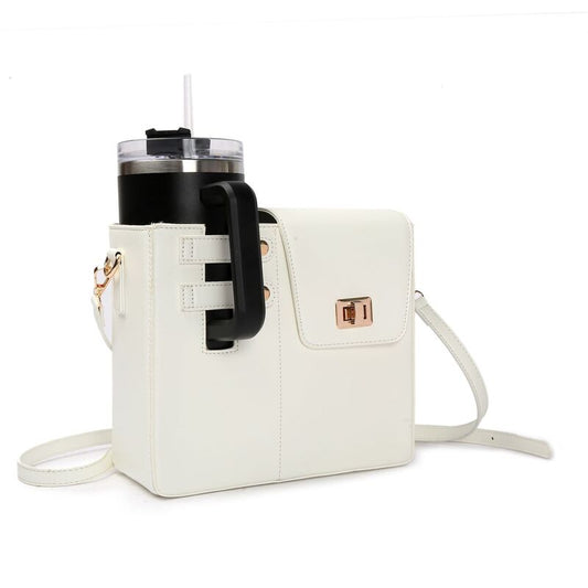 Outdoor Purse Cup Holder Bag for Stanley, Crossbody Water Bottle Bags,Crossbody Water Bottle Bag for Most Water Bottles - Smart Savvy