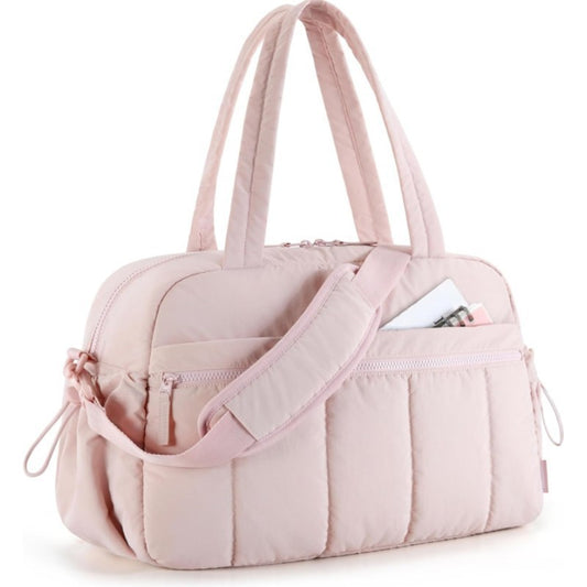 Large Capacity Carry-On Travel Duffel Bag for Women, with Shoulder Strap, Ideal for Weekend Overnight Trips and Sport Gym Use - Smart Savvy
