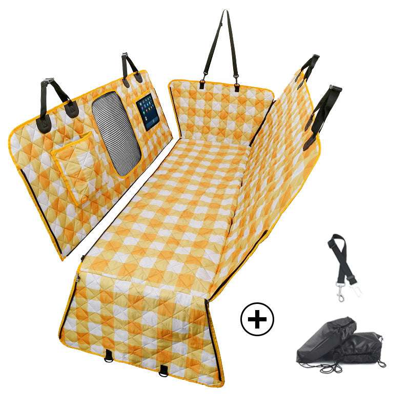 Divisible Waterproof Car Seat Pad for Rear Seats - Suitable for Pets and Humans, Thickened and Water-Resistant Automotive Backseat Pet Pad - Smart Savvy