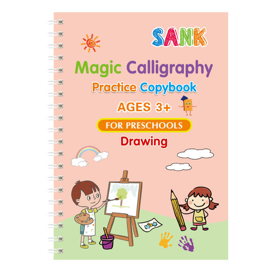 Reusable Hand Writing Practice Books Calligraphy Tracing Magic Practice Copy Book Kids Gift Students Gifts eprolo