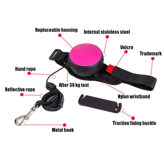Adjustable Handsfree Wrist Retractable Dog Leash Pet Traction Rope 3M Terrier Leash Belt Wrist Strap Running Jogging Dog Product eprolo