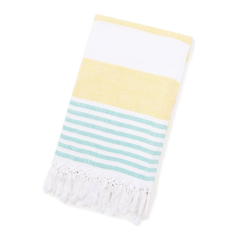 Turkish Beach Towel Striped Fringe Quick-Dry Large Size Cotton Bath Towel Multiple Styles Wholesale eprolo