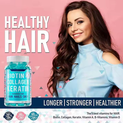 Collagen gummy hair growth biotin gummy - Smart Savvy