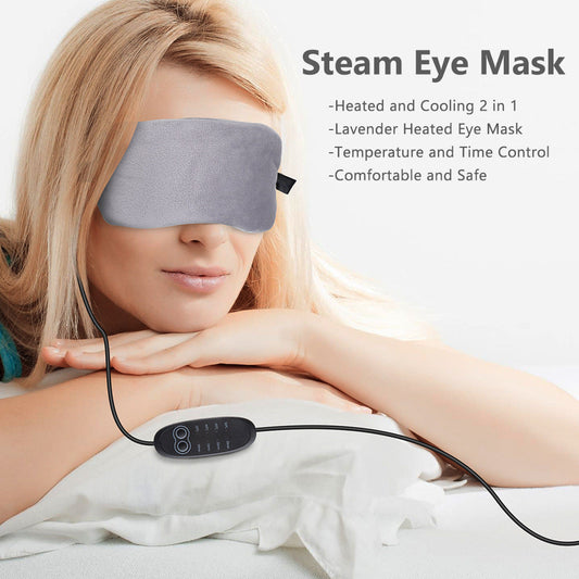 Lavender Steam Hot Compress Eye Mask USB Constant Temperature Cold And Hot Compress Shading Eye Mask eprolo