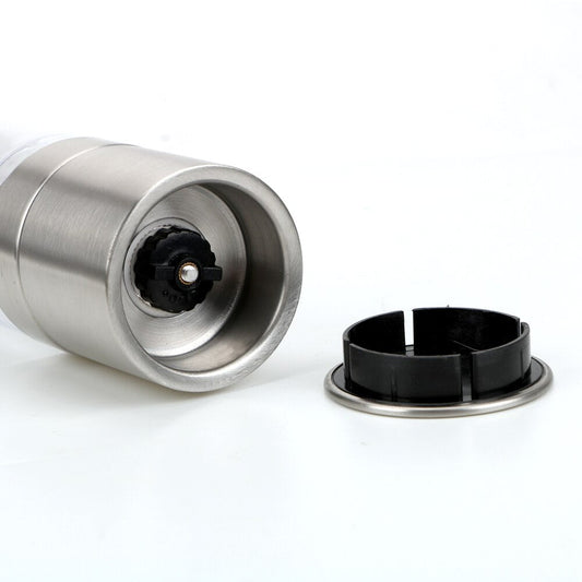 Pepper Grinder 2 in 1 Stainless Steel Manual Salt Pepper Mill Grinder Seasoning Grinding for Cooking Restaurants eprolo