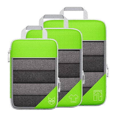 Travel Compressible Storage Bag Storage Bag Set with Shoe Bag Mesh Visual Luggage Storage Organizing Storage Bag eprolo