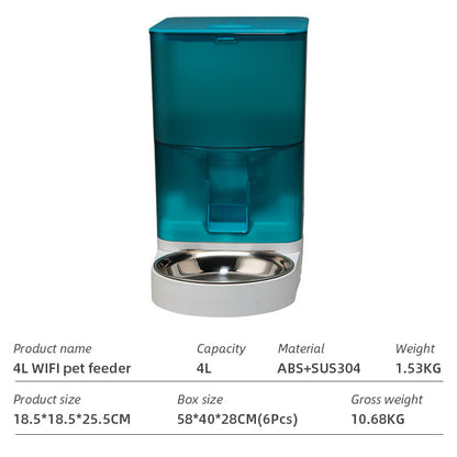 Wifi Smart APP Pet Feeder Household use Microchip Dog Automatic Pet Feeder Automatic Pet Feeder eprolo