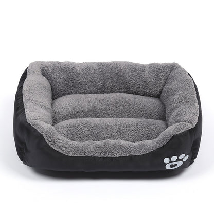 New, soft, and cozy fleece pet bed. Waterproof bottom. Suitable for small, medium & large pets. Keeps pets warm. - Smart Savvy