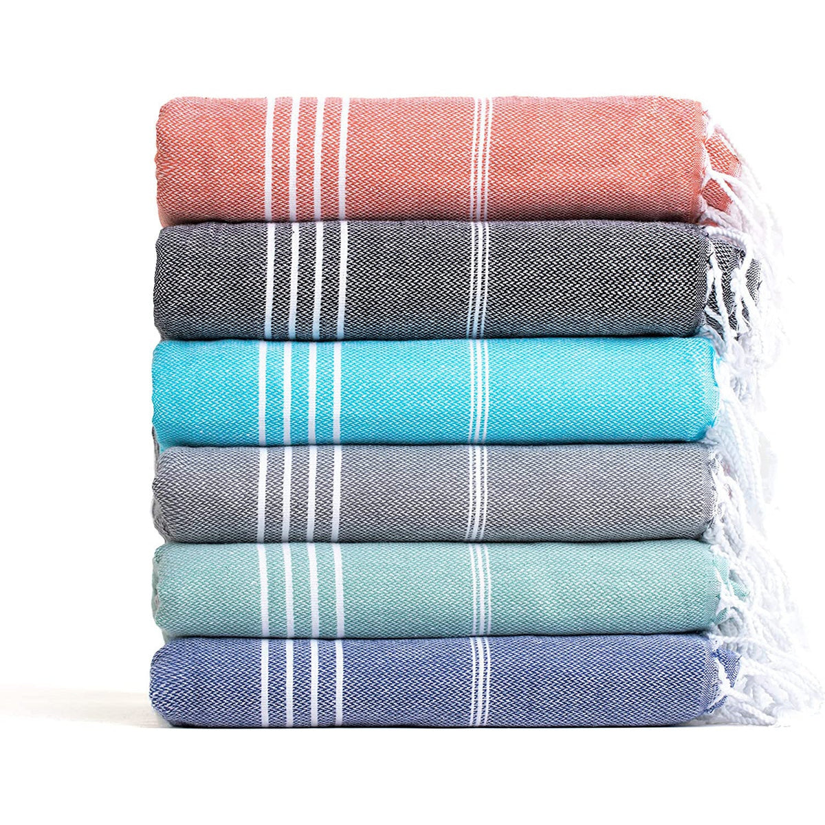Turkish Beach Towel Striped Fringe Quick-Dry Large Size Cotton Bath Towel Multiple Styles Wholesale eprolo