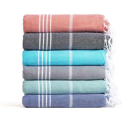 Turkish Beach Towel Striped Fringe Quick-Dry Large Size Cotton Bath Towel Multiple Styles Wholesale eprolo