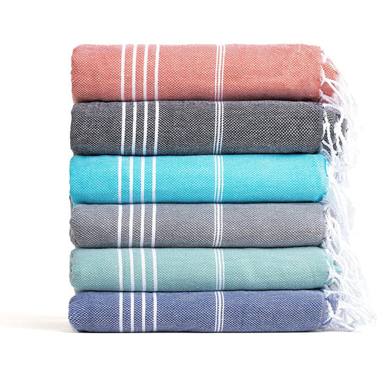 Turkish Beach Towel Striped Fringe Quick-Dry Large Size Cotton Bath Towel Multiple Styles Wholesale eprolo