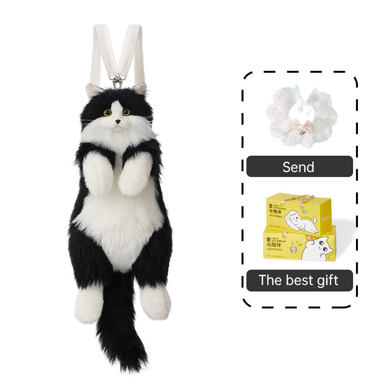 Handmade plush cat backpacks: super cute, trendy. Great bday gifts or toys, doubles as a cat - themed shopping bag - Smart Savvy