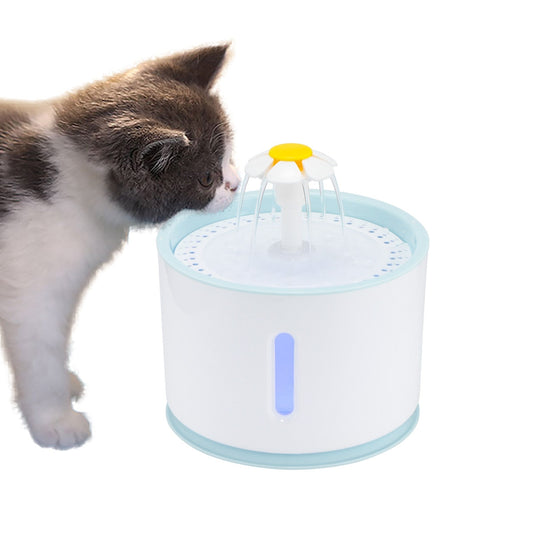 2.4L Automatic Pet Cat Water Fountain with LED Electric USB Dog Cat Pet Mute Drinker Feeder Bowl Pet Drinking Fountain Dispenser eprolo