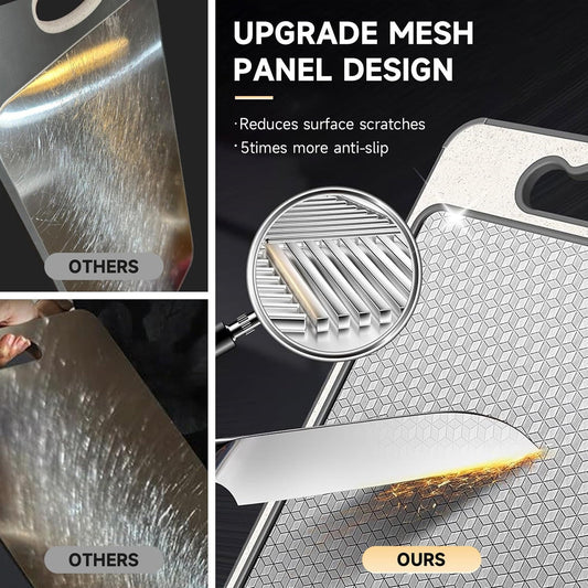 Stainless steel cutting board, mold proof and antibacterial plastic double-sided cutting board eprolo