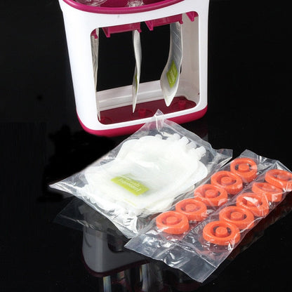 Squeeze Food Station Baby Food Organization Storage Containers Baby Food Maker Set Fruit Puree Packing Machine eprolo