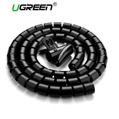 Ugreen Cable Holder Organizer 25mm Diameter Flexible Spiral Tube Cable Organizer Wire Management Cord Protector Cable Winder eprolo