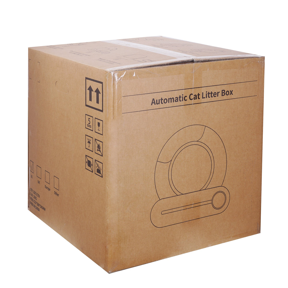Automatic cleaning, eliminates odors, supports WiFi application control, intelligent automatic cat litter box with padding eprolo