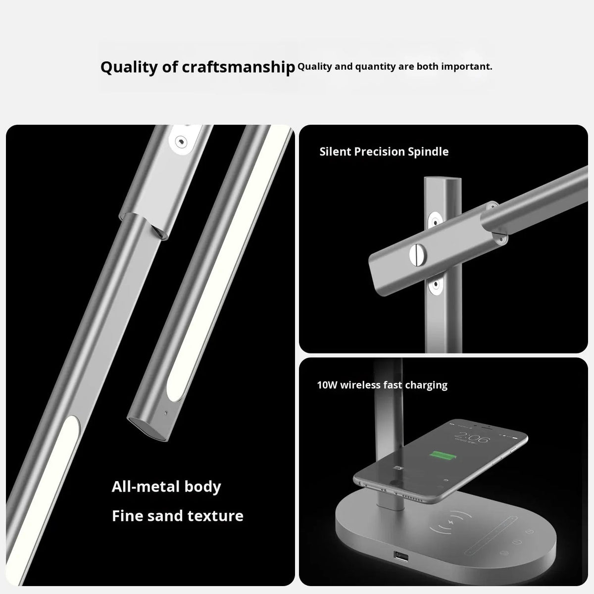 Learning rechargeable desk lamp desktop learning wireless charging desk lamp eprolo