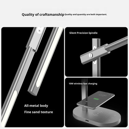 Learning rechargeable desk lamp desktop learning wireless charging desk lamp eprolo