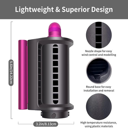 Anti-Flight Flyaway Attachment Nozzle for Dyson Airwrap Smoothing Dryer Accessories for Dyson HS05/01 Straightening Hair Nozzle eprolo
