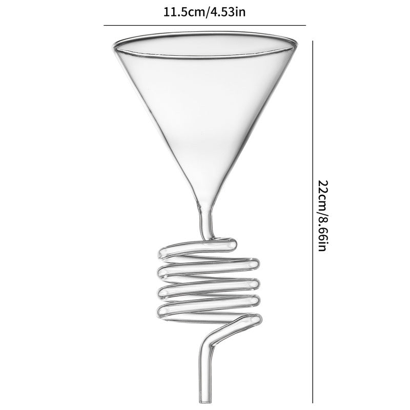 Spiral Cooling Pour-Over Coffee Filter Holder, Ins-Style Americano Dripper Stand with Spiral Chilling Design eprolo