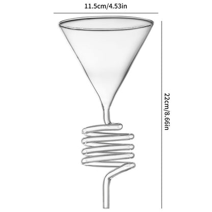 Spiral Cooling Pour-Over Coffee Filter Holder, Ins-Style Americano Dripper Stand with Spiral Chilling Design eprolo