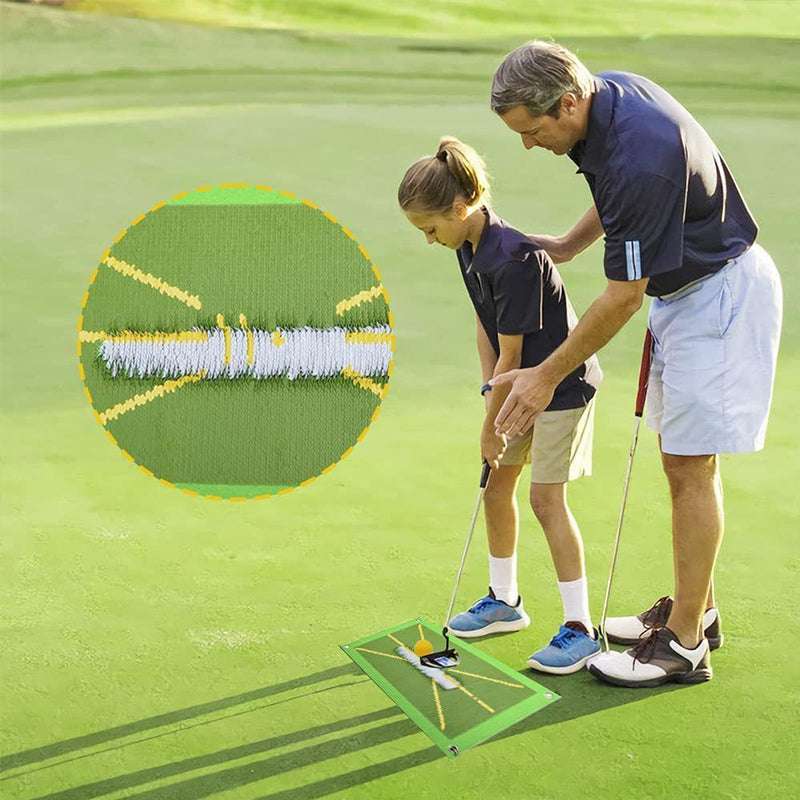 Golf Training Mat: Detect Swing, Show Path Feedback & Correct Hitting Posture - Smart Savvy