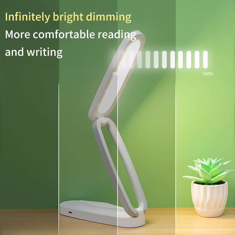 Folding USB Rechargeable Eye Protection Desk Lamp Led Study Touch Student Children Desk Reading Bedside Lamp eprolo