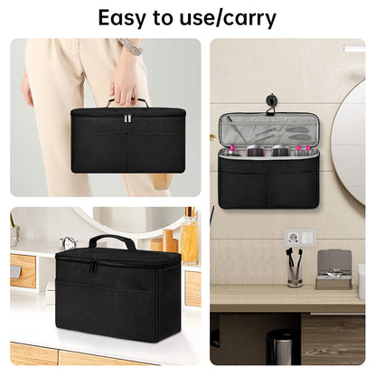 Travel storage bag compatible with Dyson Airwrap Styler, a portable organizer with multi-pockets for hair curler and attachments - Smart Savvy