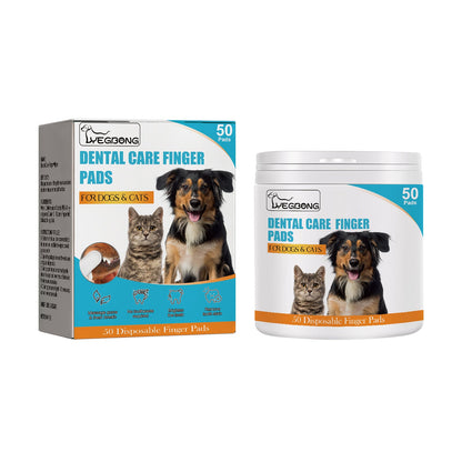 Dog Cat Tooth Cleaning Finger Set, Pet Breath Fresh Remove Tartar Stones Teeth Clean Finger Set eprolo