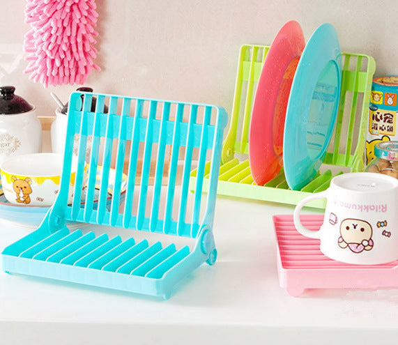 Collapsible Plate Storage Drain Rack Kitchen Dish Rack Organizer Rack Cup Drying Rack eprolo