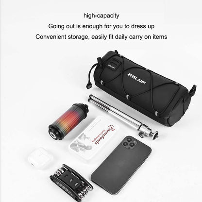 Bicycle front bag for driving, large capacity storage bag, outdoor waterproof riding bag, mountain bike front bag eprolo