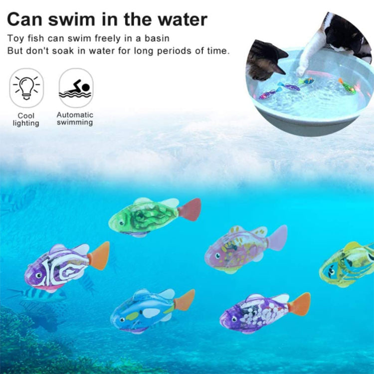 Luminous Electric Swimming Fish Toy Electronic Pet Fish Robot Fish Baby Bath Toy eprolo