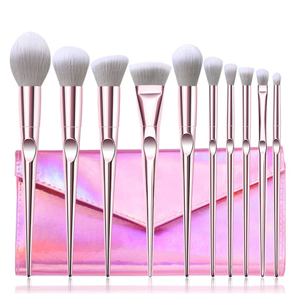 10Pcs Eye Makeup Brushes Set Eye Shadow Eyebrow Sculpting Power Brushes Facial Makeup Cosmetic Brush Tools eprolo