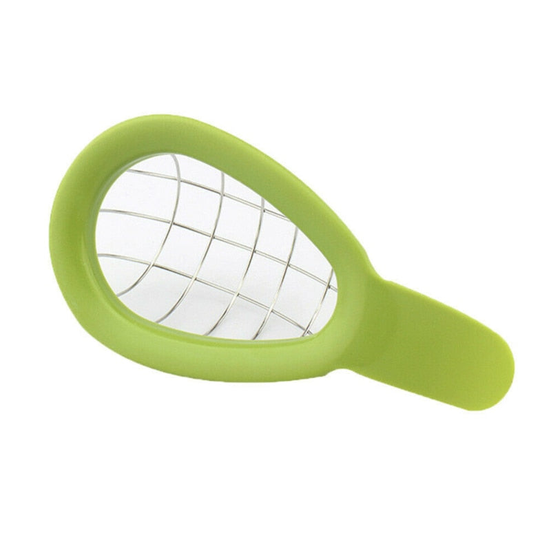 Avocado Slicer Melon Fruits Vegetable Cutter Stainless Steel Kitchen Hand Tool Gadgets Dice Cube eprolo