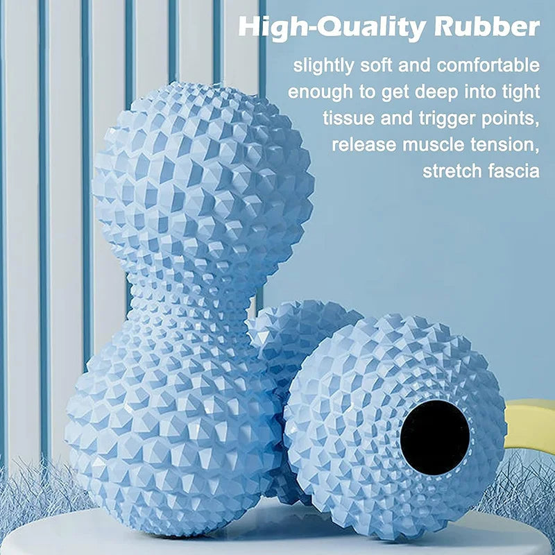 EVA Peanut Massage Ball Double Lacrosse Massage Ball Mobility Ball for Physical Therapy Deep Tissue Massage Tool Back Hand Foot eprolo
