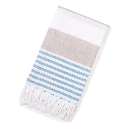 Turkish Beach Towel Striped Fringe Quick-Dry Large Size Cotton Bath Towel Multiple Styles Wholesale eprolo