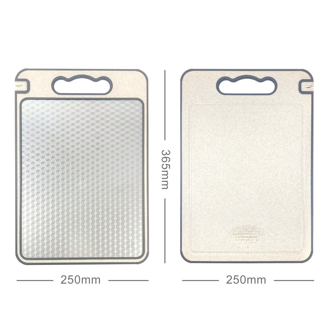 Stainless steel cutting board, mold proof and antibacterial plastic double-sided cutting board eprolo