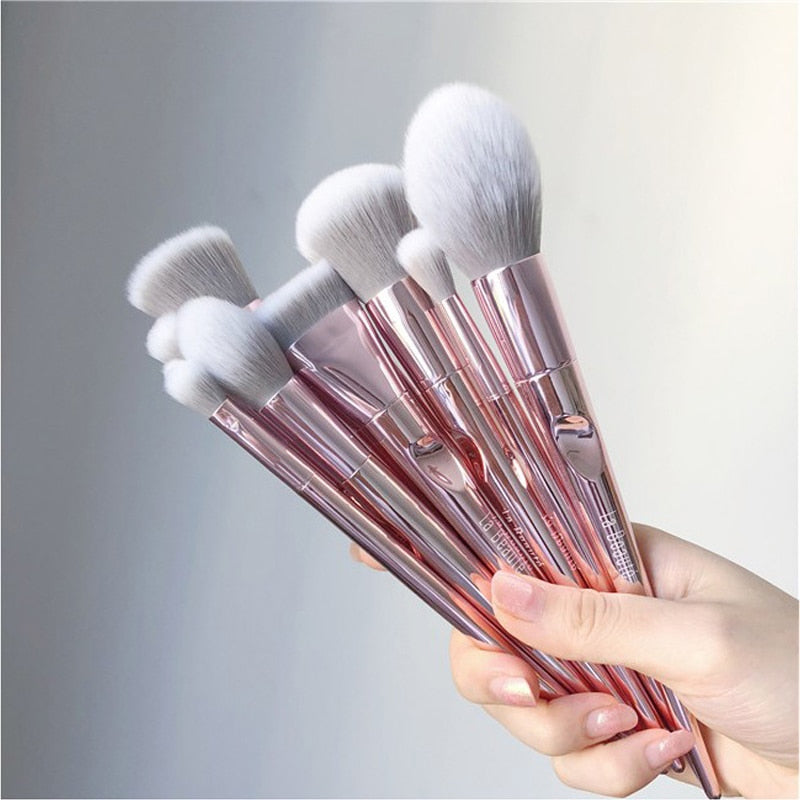 10Pcs Eye Makeup Brushes Set Eye Shadow Eyebrow Sculpting Power Brushes Facial Makeup Cosmetic Brush Tools eprolo