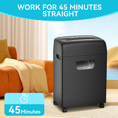 PAPER SHREDDER CROSS CUT LARGE BIN HIGH SECURITY LOW NOISE eprolo